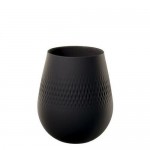 Ваза Carre 14 см Manufacture Collier Noir Villeroy & Boch Ваза Carre 14 см Manufacture Collier Noir Villeroy & Boch